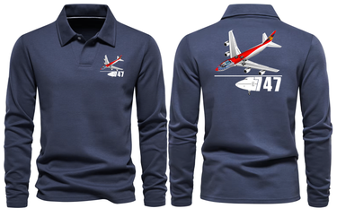 BOEING 747 LONG SLEEVE POLO